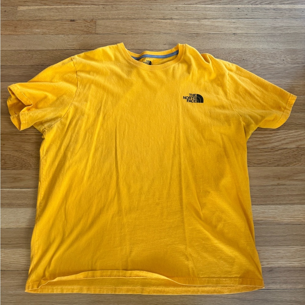 The North Face Men's Used Yellow T-Shirt